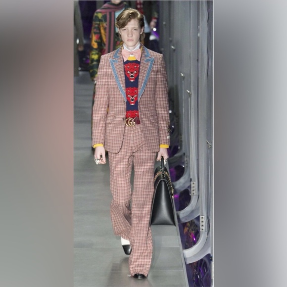 Gucci 2017 Runway Blue and Red Tiger Sweater - Picture 2 of 2